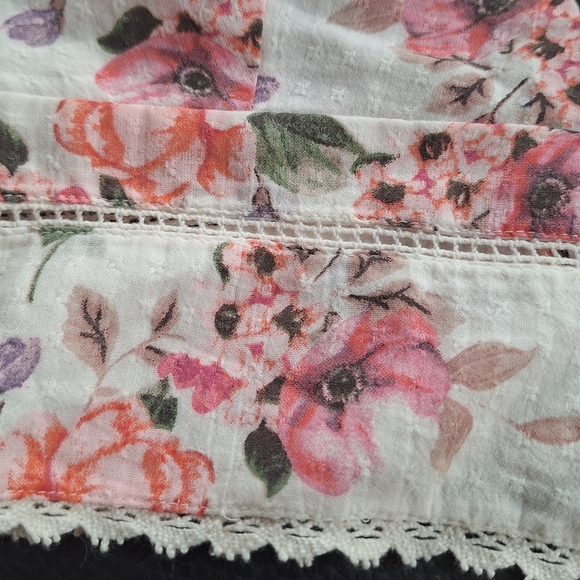 Zara Floral Tie Crop Top - Picture 7 of 13